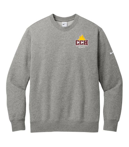 Catholic Central Adult Club Fleece Crewneck with Embroidered Logo