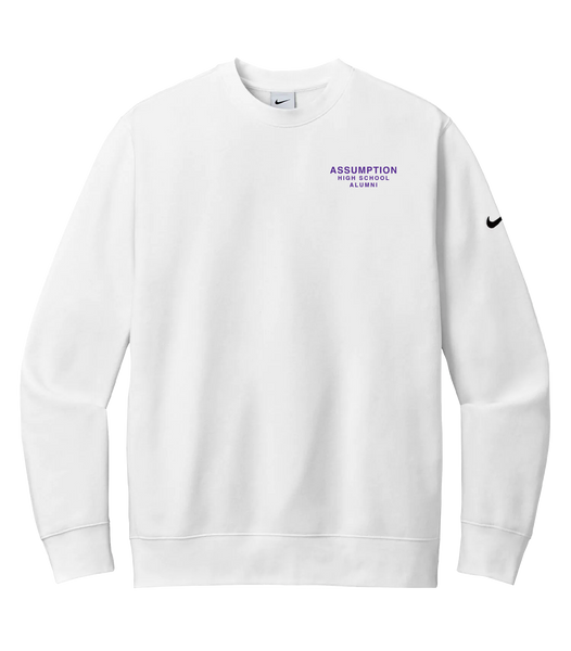 Assumption High School Alumni Adult Nike® Fleece Crewneck Sweatshirt with Left Chest Embroidered Logo