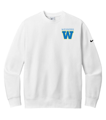 Wolverines Adult Club Fleece Crewneck with Embroidered Logo