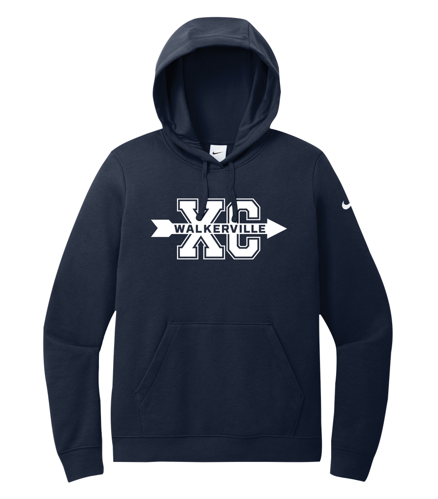 Walkerville Track & Field Adult Nike Fleece Pull Over Hooded Sweatshirt with Printed Logo
