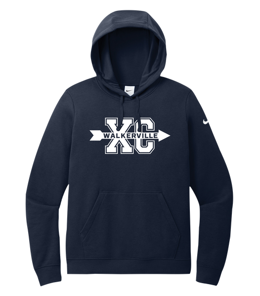 Walkerville Track & Field Adult Nike Fleece Pull Over Hooded Sweatshirt with Printed Logo