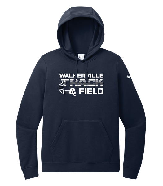 Walkerville Track & Field Adult Nike Fleece Pull Over Hooded Sweatshirt with Printed Logo