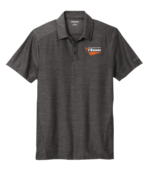 L'Essor Adult Dri-Fit Slate Polo with Embroidered Logo