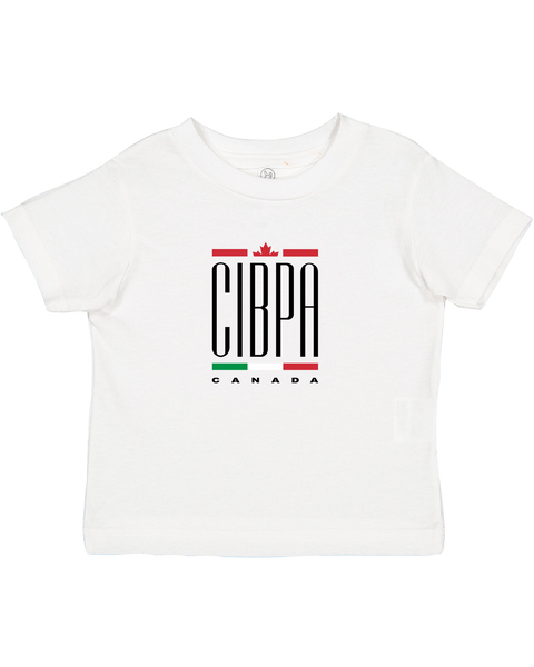 CIBPA Canada Toddler Cotton Jersey T-Shirt with Printed Logo