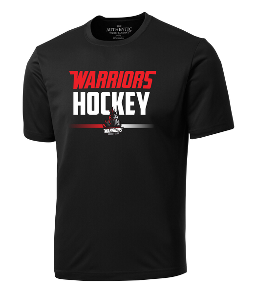 Warriors Hockey Adult Dri-Fit T-Shirt with Printed Logo