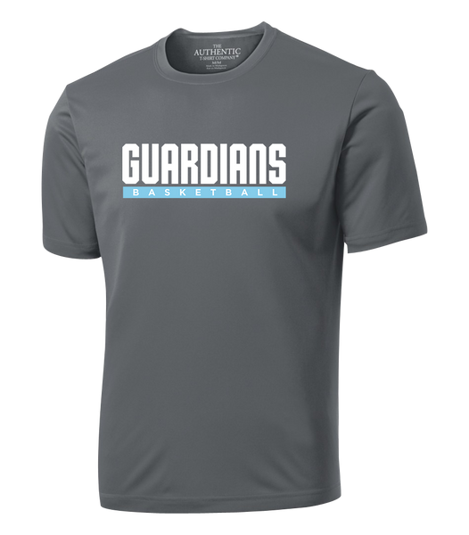 Guardians Basketball Block Letters Adult Dri-Fit T-Shirt with Printed Logo