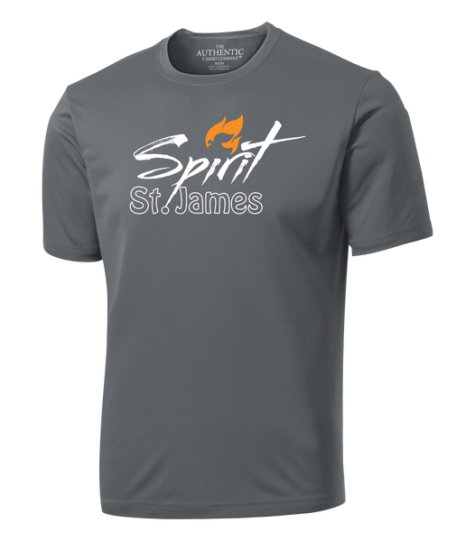 St. James Adult Dri-Fit T-Shirt with Printed Logo
