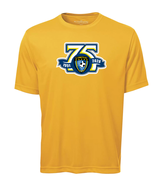 Caboto Soccer Club 75th Anniversary Crest Youth Dri-Fit T-Shirt with Printed Logo