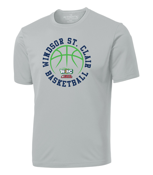 Windsor St. Clair Basketball Ball Adult Dri-Fit T-Shirt with Printed Logo