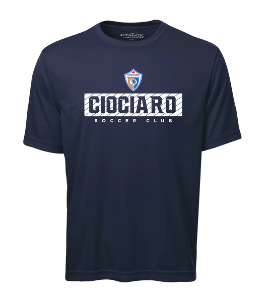 Ciociaro Soccer Club Block Letters Adult Dri-Fit T-Shirt with Printed Logo