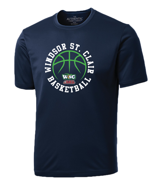 Windsor St. Clair Basketball Ball Adult Dri-Fit T-Shirt with Printed Logo