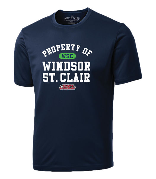 Property of Windsor St. Clair Basketball Adult Dri-Fit T-Shirt with Printed Logo