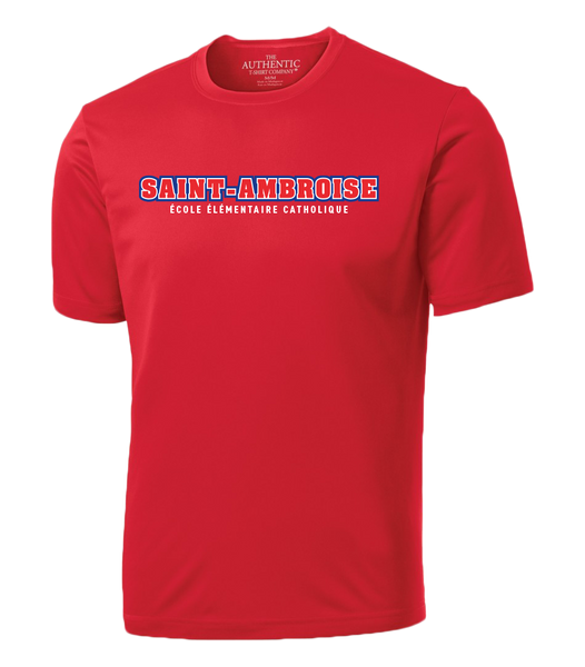 Saint Ambroise Adult Dri-Fit T-Shirt with Printed Logo