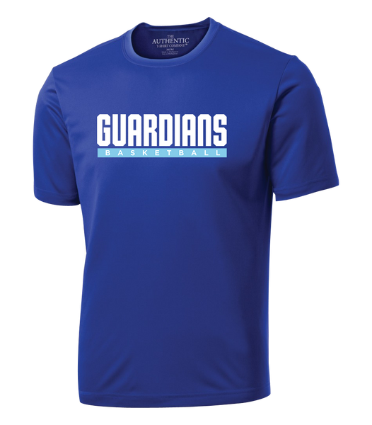 Guardians Basketball Block Letters Adult Dri-Fit T-Shirt with Printed Logo