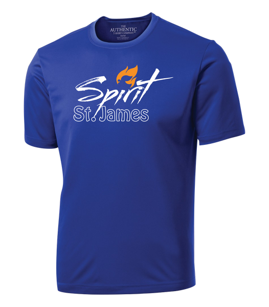 St. James Youth Dri-Fit T-Shirt with Printed Logo