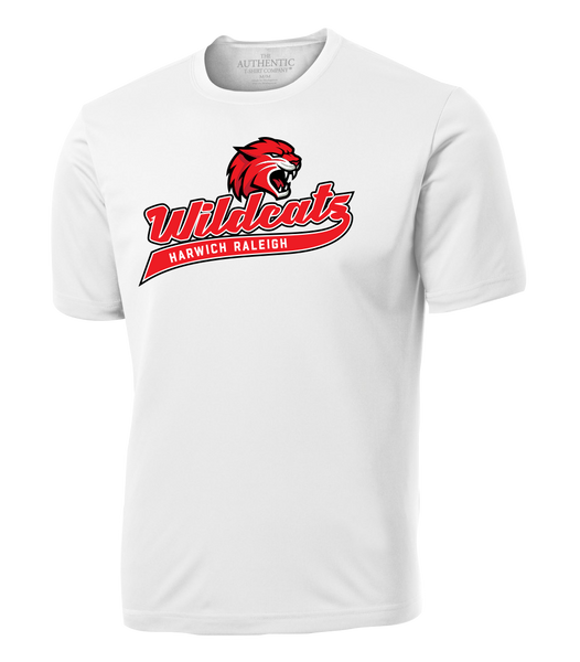 Harwich Raleigh Wildcats Script Adult Dri-Fit T-Shirt with Printed Logo
