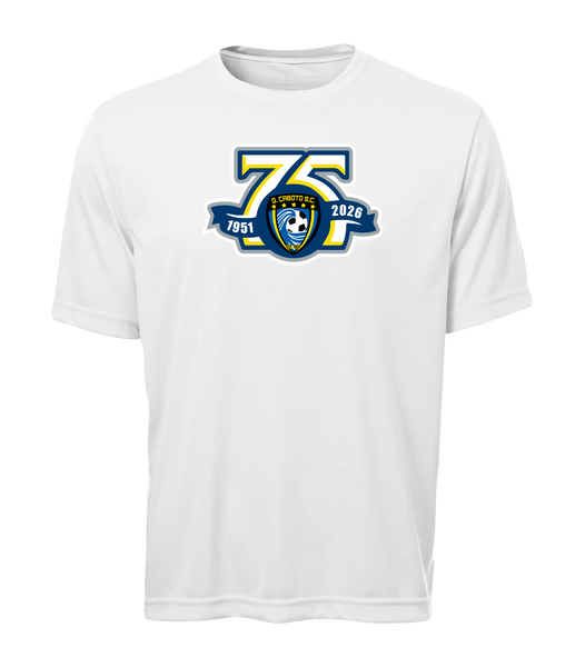 Caboto Soccer Club 75th Anniversary Crest Youth Dri-Fit T-Shirt with Printed Logo