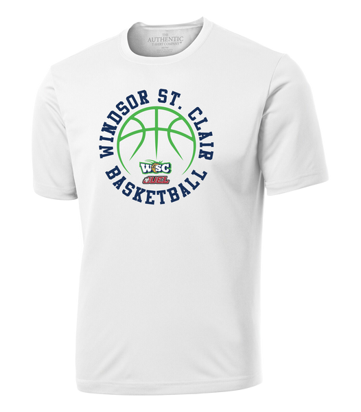 Windsor St. Clair Basketball Ball Adult Dri-Fit T-Shirt with Printed Logo