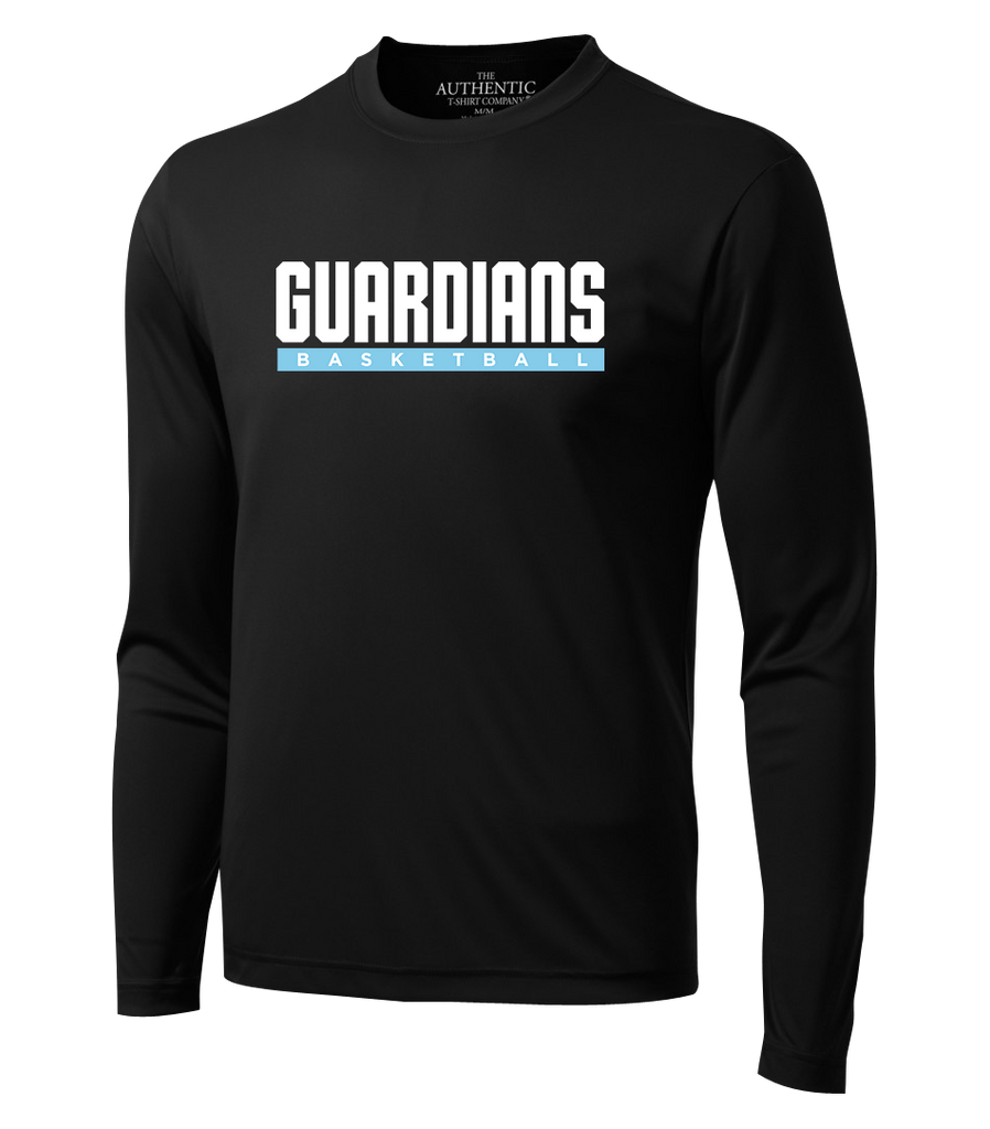 Guardians Basketball Block Letters Adult Dri-Fit Long Sleeve with Printed Logo