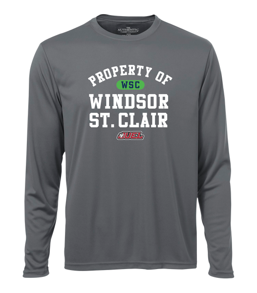 Property of Windsor St. Clair Basketball Adult Dri-Fit Long Sleeve with Printed Logo