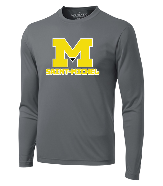 Saint-Michel Adult Dri-Fit Long Sleeve with Printed Logo