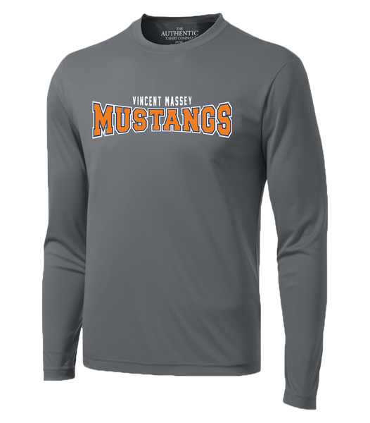 Vincent Massey Adult Dri-Fit Long Sleeve with Printed Logo