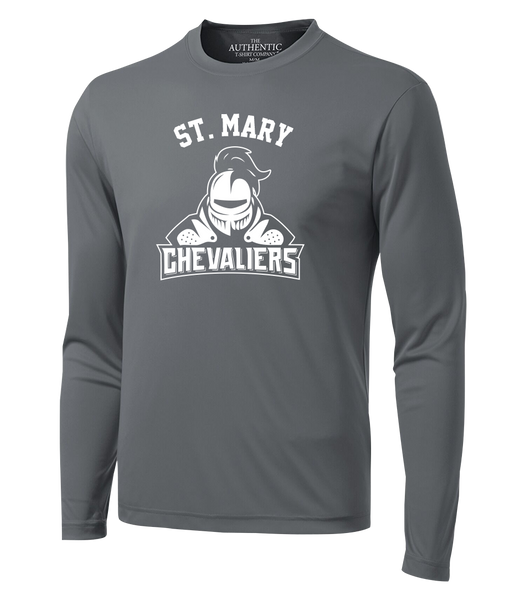 St. Mary Chevaliers Adult Dri-Fit Long Sleeve with Printed Logo