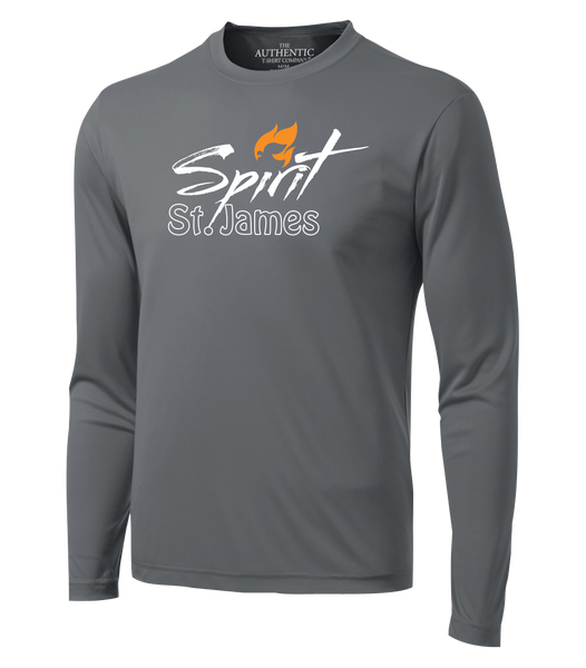 St. James Adult Dri-Fit Long Sleeve with Printed Logo