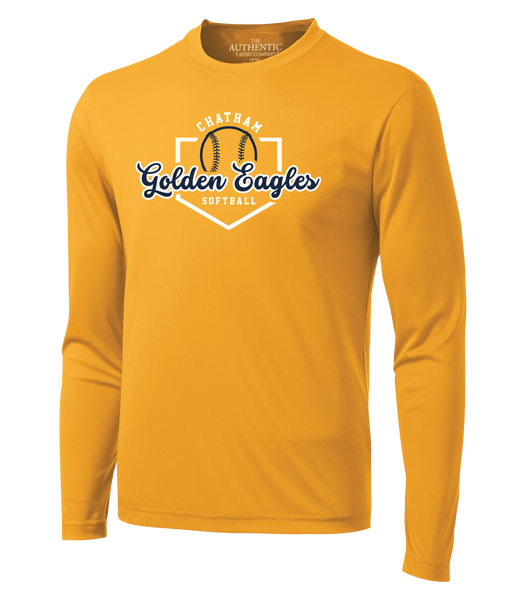 Chatham Golden Eagles Adult Dri-Fit Long Sleeve with Printed Logo