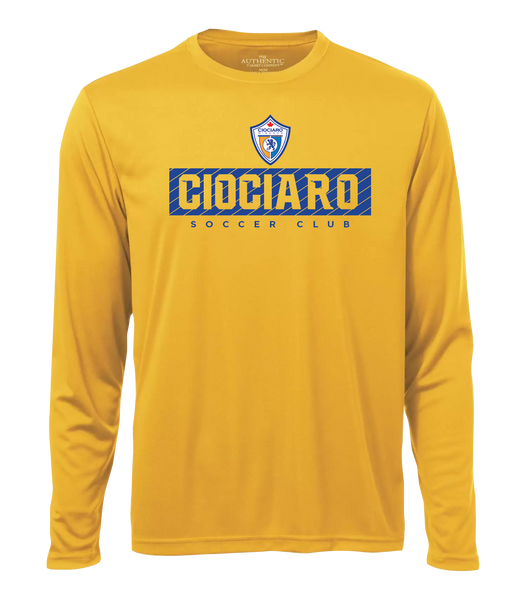 Ciociaro Soccer Club Block Letters Youth Dri-Fit Long Sleeve with Printed Logo