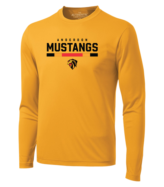 Anderdon Mustangs Adult Dri-Fit Long Sleeve with Printed Logo