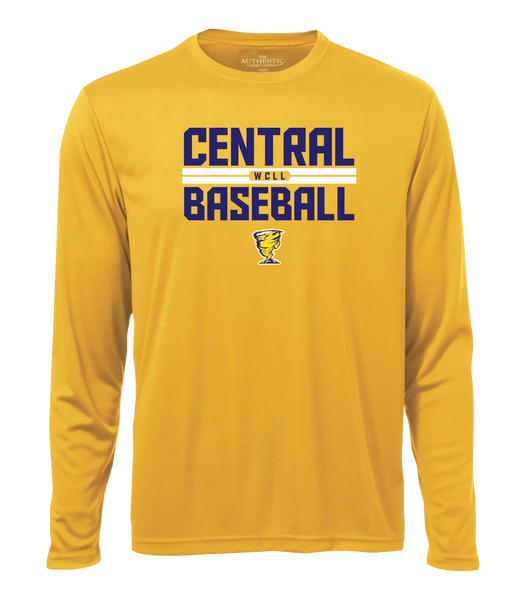 Central Baseball Youth Dri-Fit Long Sleeve with Printed Logo