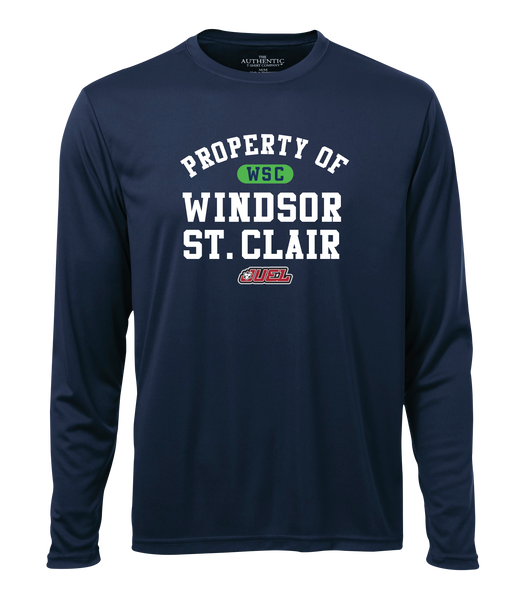 Property of Windsor St. Clair Basketball Adult Dri-Fit Long Sleeve with Printed Logo
