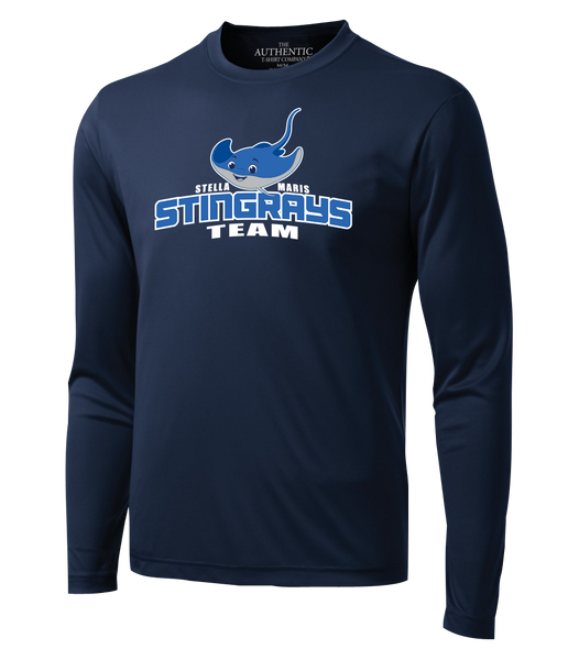 Stella Maris Stingrays Team Adult Dri-Fit Long Sleeve with Printed Logo