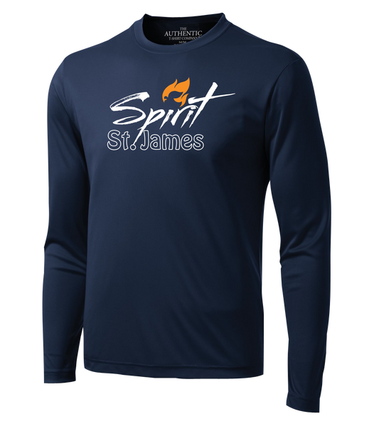 St. James Adult Dri-Fit Long Sleeve with Printed Logo