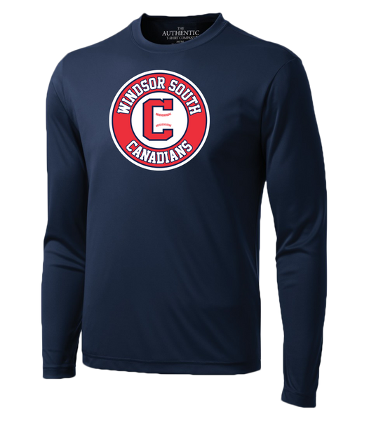 Windsor South Canadians Youth Dri-Fit Long Sleeve with Printed Logo