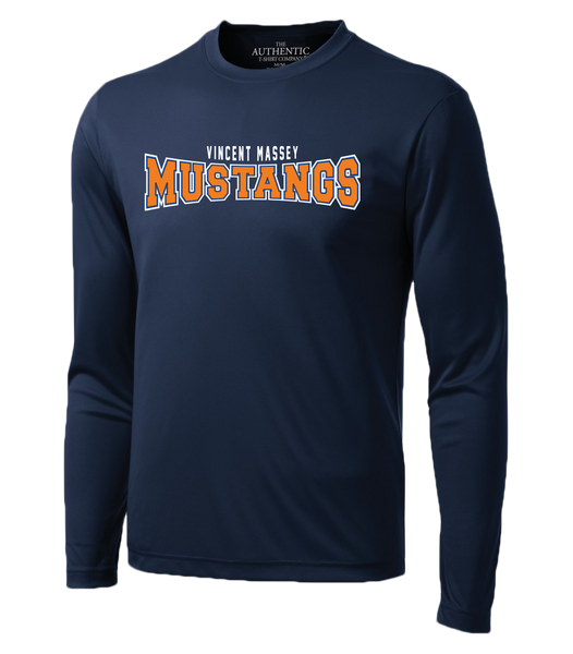 Vincent Massey Adult Dri-Fit Long Sleeve with Printed Logo