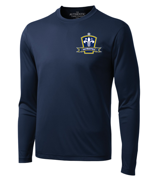 Patriotes Adult Dri-Fit Long Sleeve with Printed Logo