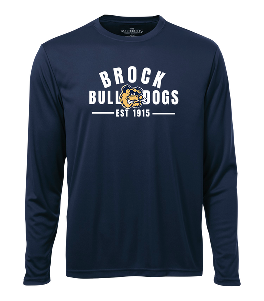 General Brock EST 1915 Youth Dri-Fit Long Sleeve with Printed Logo