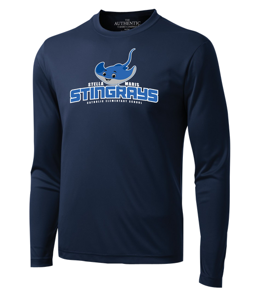 Stella Maris Stingrays Youth Dri-Fit Long Sleeve with Printed Logo