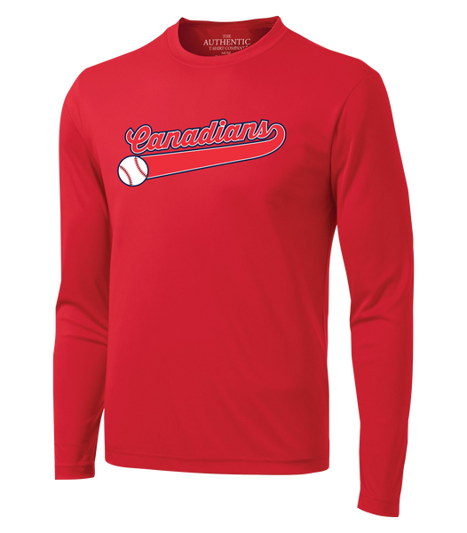 Windsor South Canadians Youth Dri-Fit Long Sleeve with Printed Logo