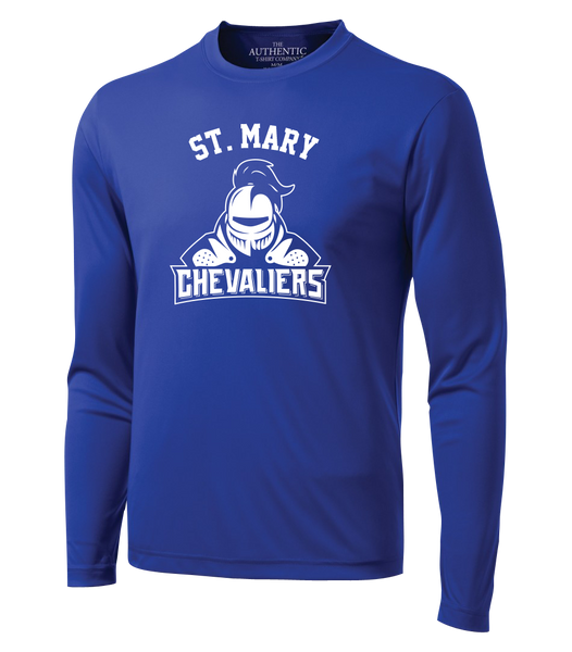 St. Mary Chevaliers Youth Dri-Fit Long Sleeve with Printed Logo