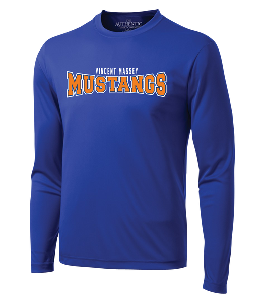 Vincent Massey Adult Dri-Fit Long Sleeve with Printed Logo