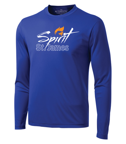 St. James Adult Dri-Fit Long Sleeve with Printed Logo