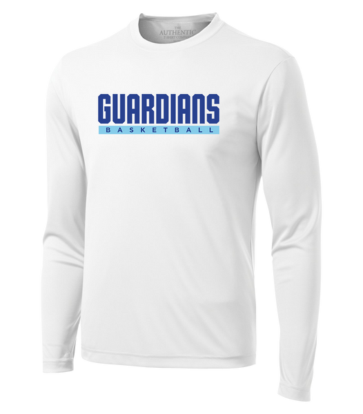 Guardians Basketball Block Letters Adult Dri-Fit Long Sleeve with Printed Logo