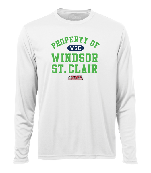 Property of Windsor St. Clair Basketball Adult Dri-Fit Long Sleeve with Printed Logo