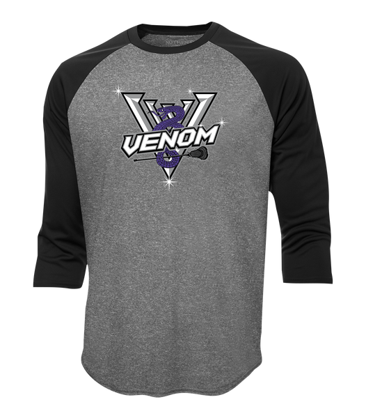 Venom WMSL Youth Two Toned Baseball T-Shirt with Printed Logo