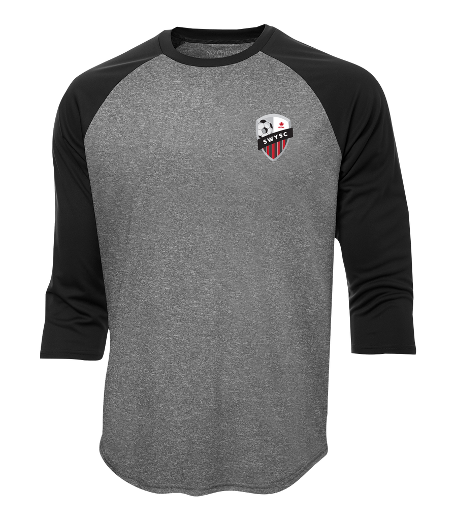 SWYSC Youth Two Toned Baseball T-Shirt with Printed Logo
