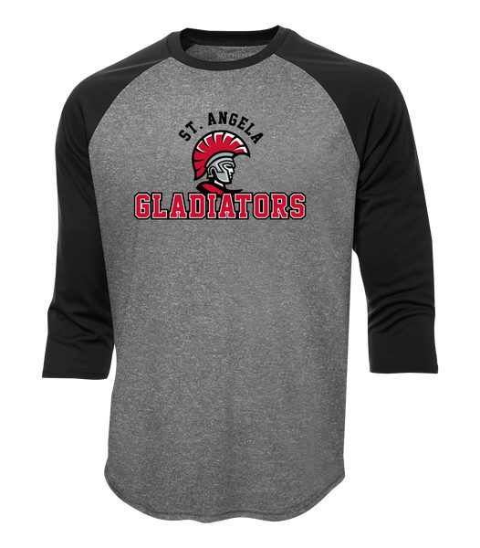 St. Angela Gladiators Adult Dri-Fit Baseball Tee with Printed Logo