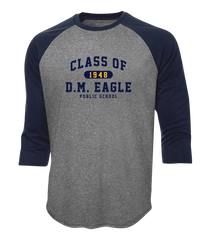 DM Eagle Alumni Youth Dri-Fit Baseball Tee with Printed Logo